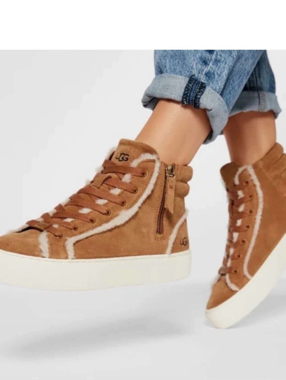 🍒NWOT🍒 UGG OLLI HERITAGE SUEDE Hi Top Sneakers